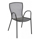 GA710 Havana Indoor/Outdoor Chair w/ Gunmetal Finish