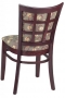 GA4650FP1RFO Checker Back Fully Padded Wood Restaurant Chair