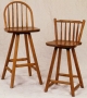 HNHBRFO Wood Barstool With High Back