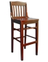 E1037BSRFO Schoolhouse Wood Barstool