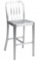 GA871RFO Brushed Aluminum Metal Barstool