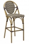 GA908ABSRFO Aluminum Bamboo Barstool