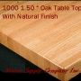 1000RFO Series Solid Oak Standard Butcher Block Table Tops