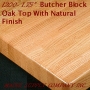 1200RFO Series Solid Oak Premium Butcher Block Table Tops