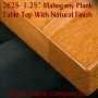 2625RFO Series Solid Mahogany Standard Plank Table Tops