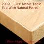 2000RFO Series Solid Maple Premium Plank Table Tops