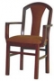 OD224RFO Cabaret Arm Chair With Upholstered Seat & Back