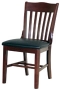 OD252USRFO Schoolhouse Side Chair With Upholstered Seat