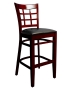 E1025BSRFO Ladderback Wood Barstool