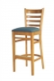 OD296USRFO Bistro Barstool With Upholstered Seat
